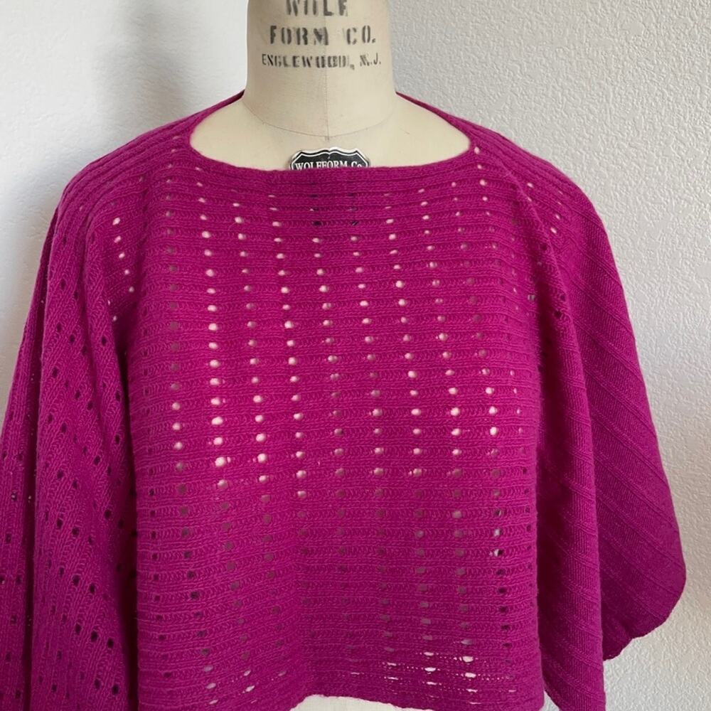 Kenneth Cole - Wool & Cashmere Multi Use Pointelle Knit Scarf - Picture 3 of 7